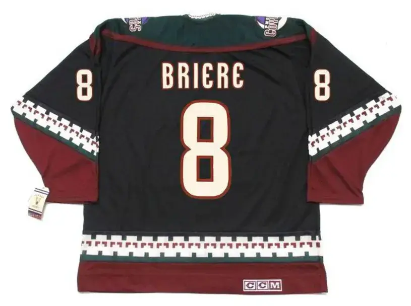 DANIEL BRIERE Phoenix Coyotes 2001 CCM Vintage Throwback NHL Hockey Jersey 