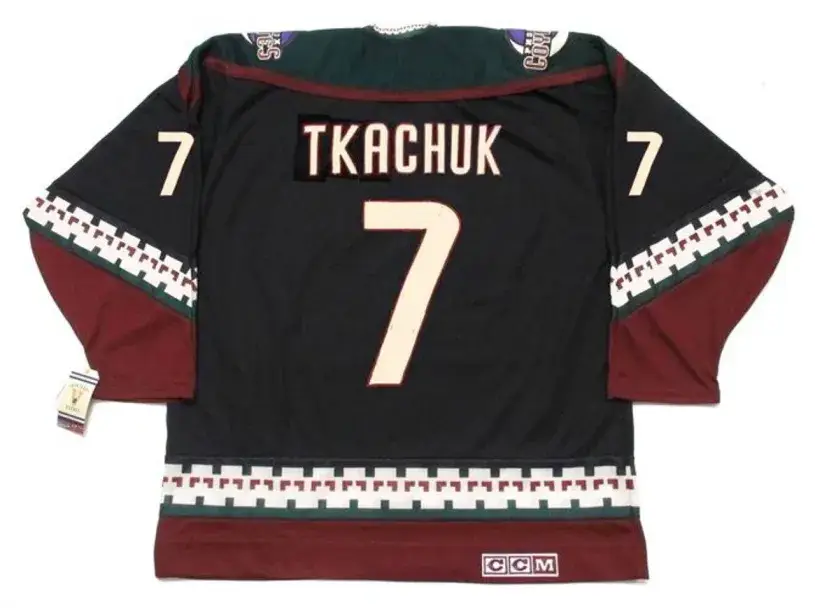 KEITH TKACHUK Phoenix Coyotes 1998 CCM Vintage Throwback NHL Hockey Jersey 