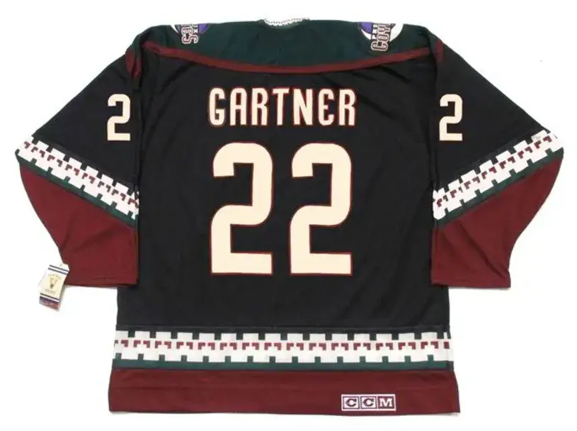 MIKE GARTNER Phoenix Coyotes 1996 CCM Vintage Throwback NHL Hockey Jersey 