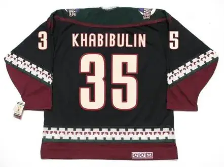 NIKOLAI KHABIBULIN Phoenix Coyotes 1997 CCM Vintage Throwback NHL Hockey Jersey 