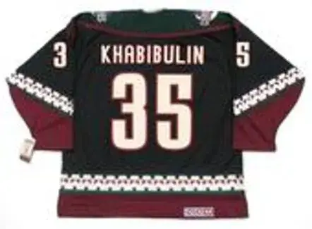 NIKOLAI KHABIBULIN Phoenix Coyotes 1997 CCM Vintage Throwback NHL Hockey Jersey 