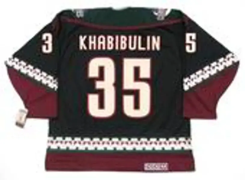 NIKOLAI KHABIBULIN Phoenix Coyotes 1997 CCM Vintage Throwback NHL Hockey Jersey 
