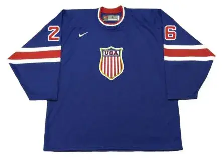 PHIL KESSEL 2004 USA Nike Throwback Hockey Jersey