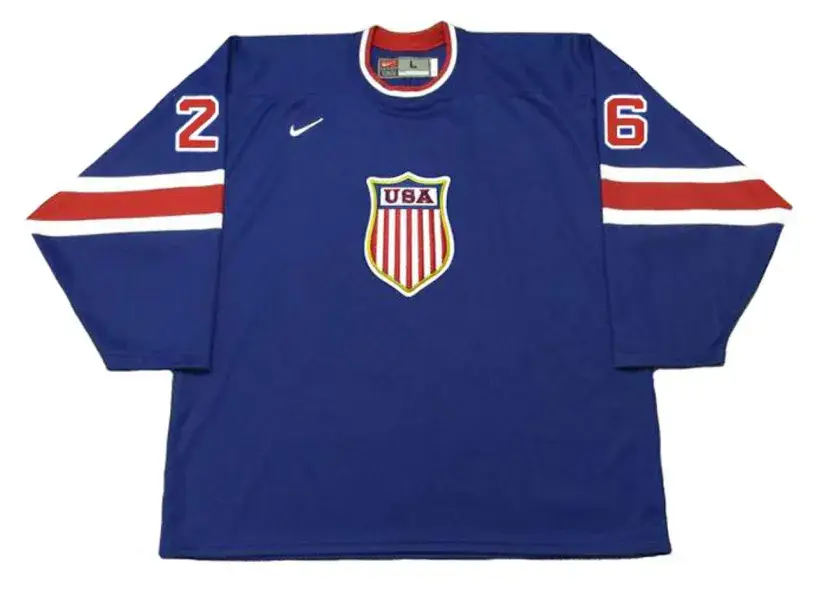 PHIL KESSEL 2004 USA Nike Throwback Hockey Jersey