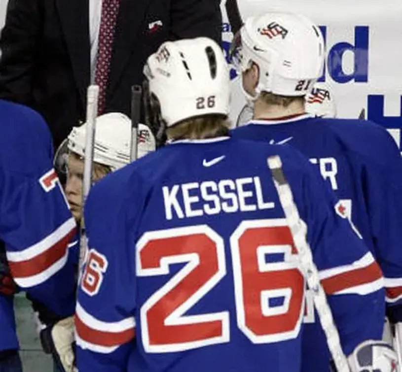 PHIL KESSEL 2004 USA Nike Throwback Hockey Jersey 
