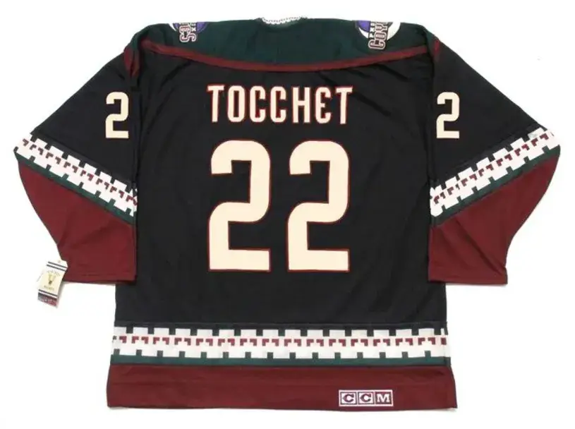 RICK TOCCHET Phoenix Coyotes 1998 CCM Vintage Throwback NHL Hockey Jersey 