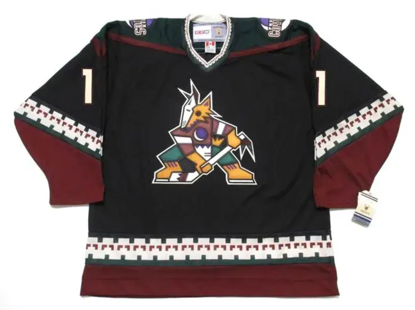 SEAN BURKE Phoenix Coyotes 2001 CCM Vintage Throwback NHL Hockey Jersey