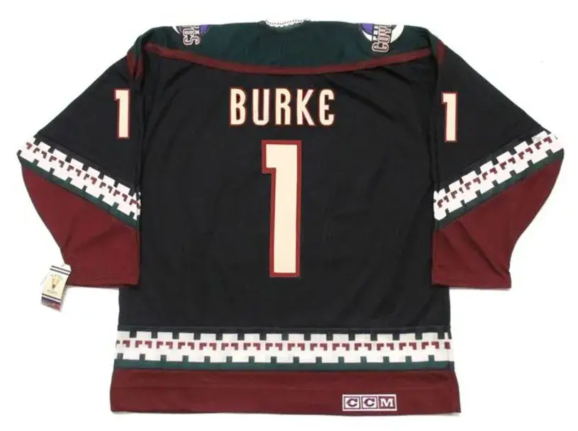SEAN BURKE Phoenix Coyotes 2001 CCM Vintage Throwback NHL Hockey Jersey 