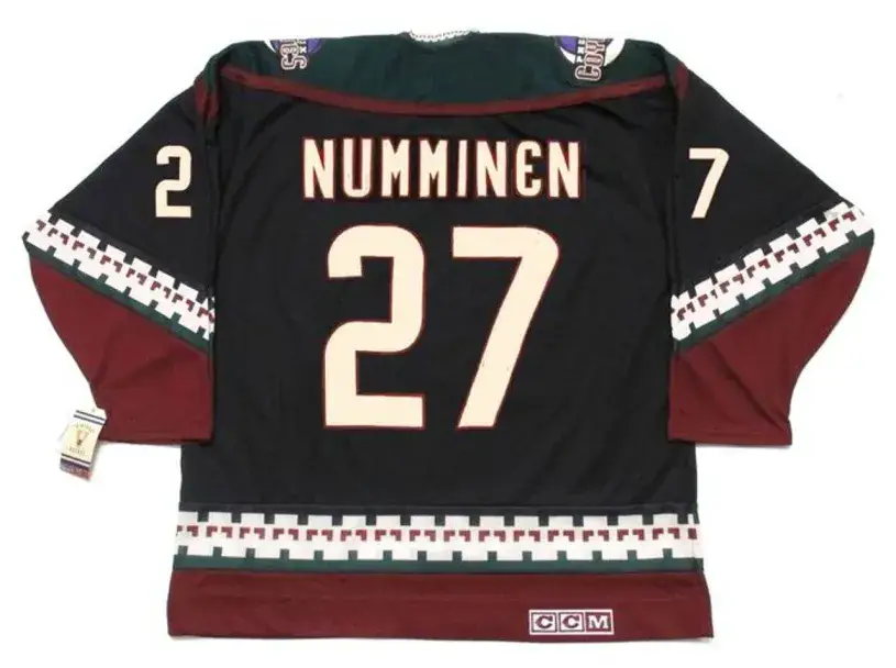TEPPO NUMMINEN Phoenix Coyotes 2002 CCM Vintage Throwback NHL Hockey Jersey 