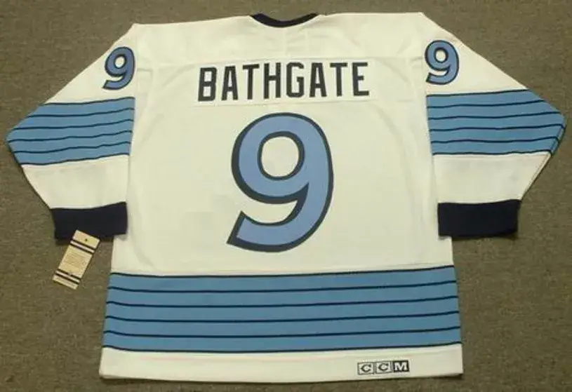 ANDY BATHGATE Pittsburgh Penguins 1967 Away CCM Throwback NHL Hockey Jersey 