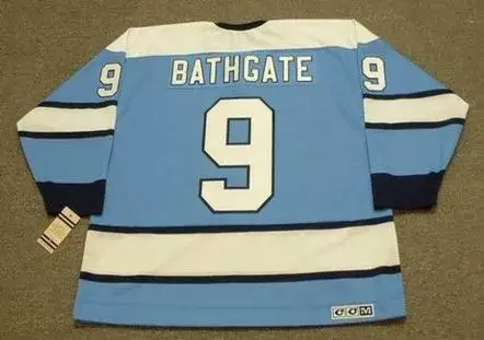 ANDY BATHGATE Pittsburgh Penguins 1970 CCM Throwback NHL Hockey Jersey 