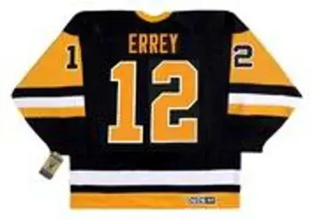 BOB ERREY Pittsburgh Penguins 1992 Away CCM Throwback NHL Hockey Jersey 