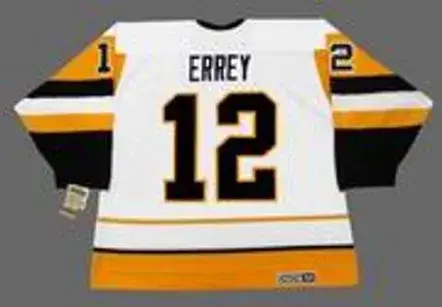 BOB ERREY Pittsburgh Penguins 1992 Home CCM Throwback NHL Hockey Jersey 