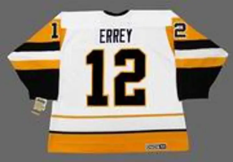 BOB ERREY Pittsburgh Penguins 1992 Home CCM Throwback NHL Hockey Jersey 