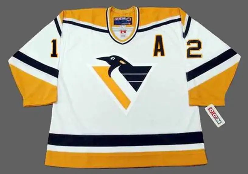 BOB ERREY Pittsburgh Penguins 1993 Home CCM Throwback NHL Hockey Jersey