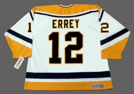 BOB ERREY Pittsburgh Penguins 1993 Home CCM Throwback NHL Hockey Jersey 