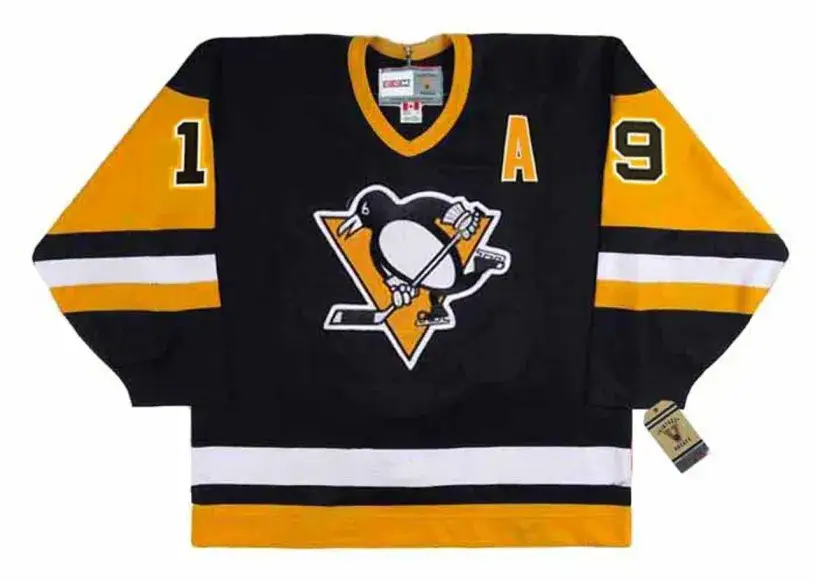 BRYAN TROTTIER Pittsburgh Penguins 1992 Away CCM Throwback NHL Hockey Jersey