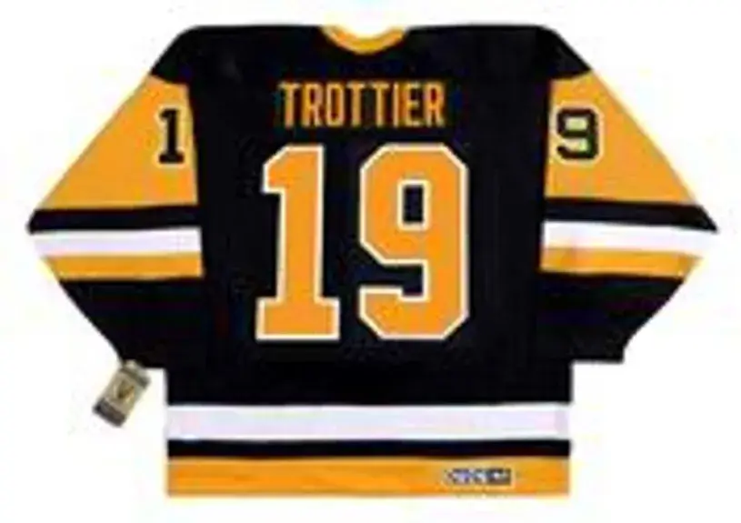 BRYAN TROTTIER Pittsburgh Penguins 1992 Away CCM Throwback NHL Hockey Jersey 