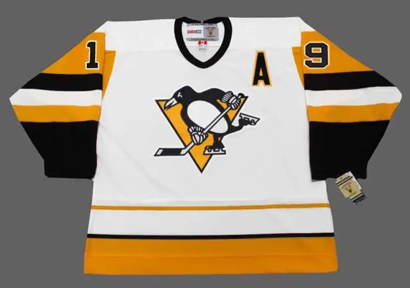 BRYAN TROTTIER Pittsburgh Penguins 1992 Home CCM Throwback NHL Hockey Jersey