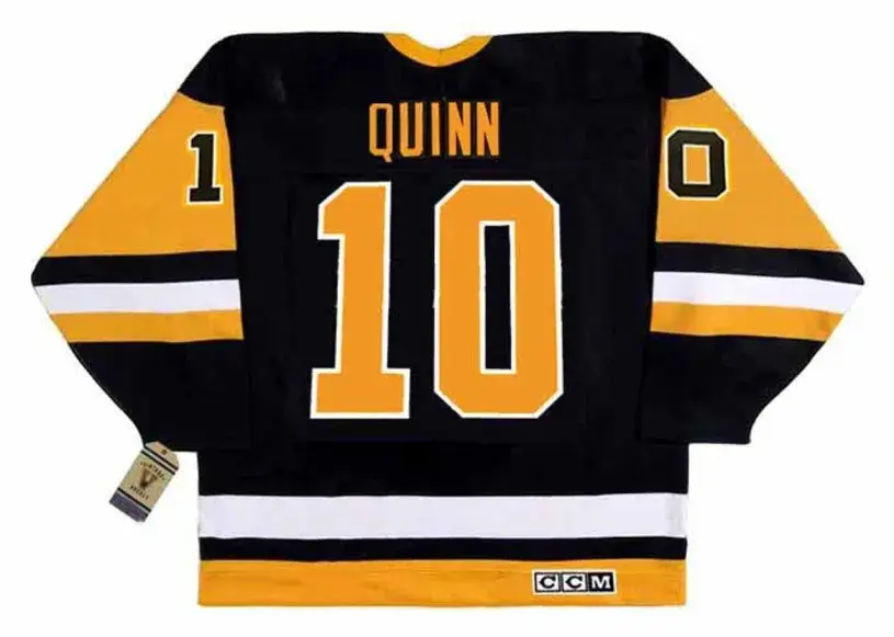 DAN QUINN Pittsburgh Penguins 1988 Away CCM Throwback NHL Hockey Jersey 