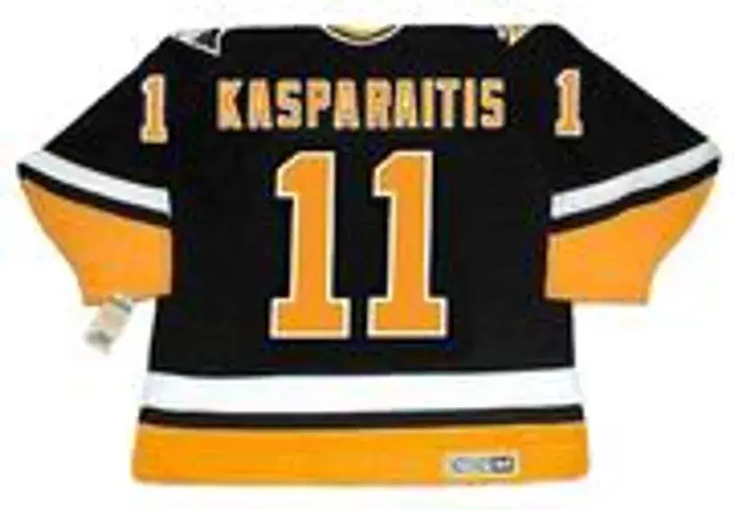 DARIUS KASPARAITIS Pittsburgh Penguins 1996 Away CCM Throwback NHL Hockey Jersey 