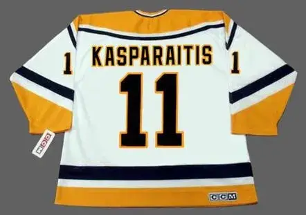 DARIUS KASPARAITIS Pittsburgh Penguins 1998 Home CCM Throwback NHL Hockey Jersey 