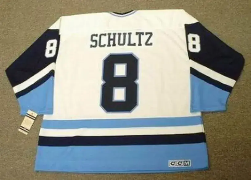 DAVE SCHULTZ Pittsburgh Penguins 1977 Home CCM Throwback NHL Hockey Jersey 