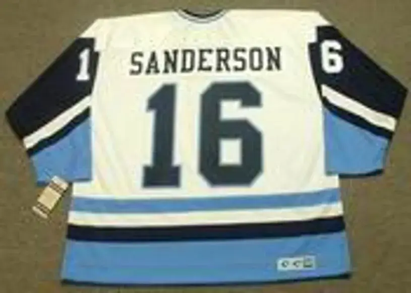 DEREK SANDERSON Pittsburgh Penguins 1977 CCM Vintage Throwback NHL Jersey 
