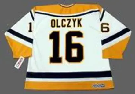 ED OLCZYK Pittsburgh Penguins 1998 CCM Throwback Home NHL Jersey 