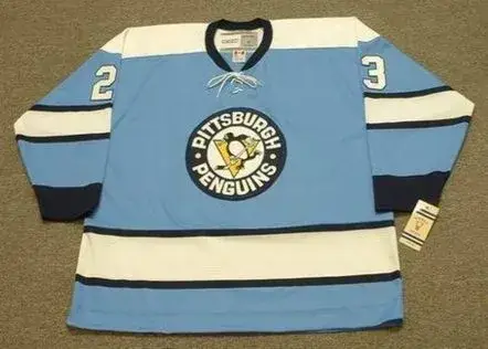 EDDIE SHACK Pittsburgh Penguins 1971 CCM Vintage Throwback NHL Hockey Jersey