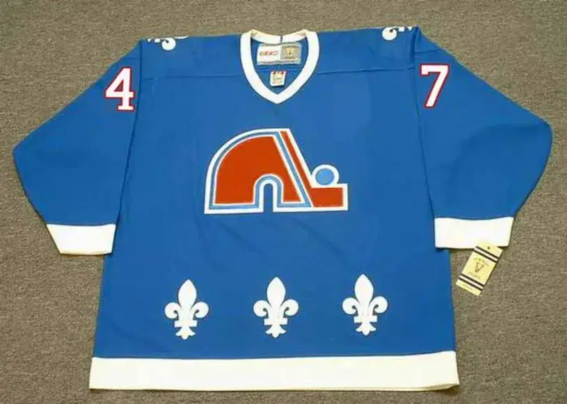 CLAUDE LAPOINTE Quebec Nordiques 1993 Away CCM Throwback NHL Hockey Jersey