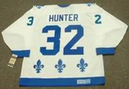 DALE HUNTER Quebec Nordiques 1985 Home CCM Vintage Throwback Hockey Jersey 