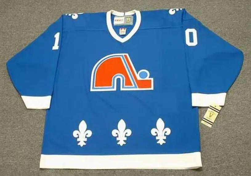 GUY LAFLEUR Quebec Nordiques 1990 Away CCM Vintage Throwback Hockey Jersey