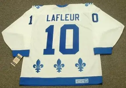 GUY LAFLEUR Quebec Nordiques 1990 Home CCM Vintage Throwback Hockey Jersey 