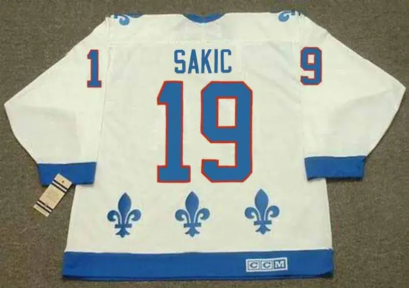 JOE SAKIC Quebec Nordiques 1992 Home CCM Throwback NHL Hockey Jersey 