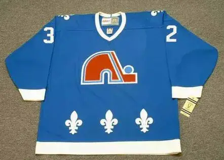 LUCIEN DEBLOIS Quebec Nordiques 1989 Away CCM Throwback NHL Hockey Jersey
