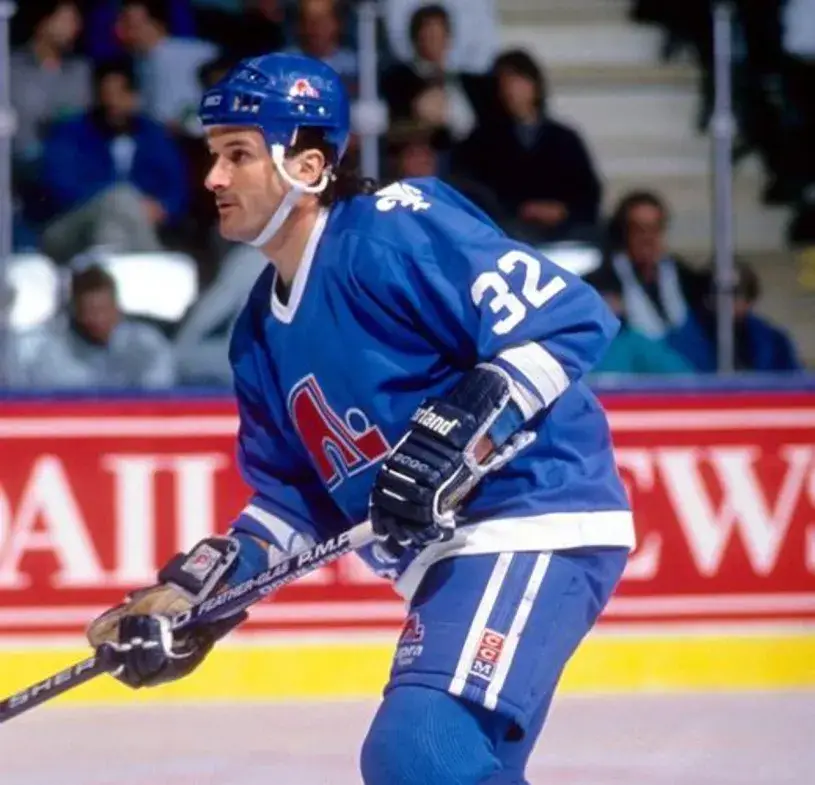 LUCIEN DEBLOIS Quebec Nordiques 1989 Away CCM Throwback NHL Hockey Jersey 