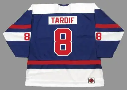 MARC TARDIF Quebec Nordiques 1974 WHA Throwback Hockey Jersey 