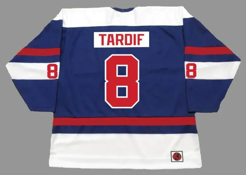 MARC TARDIF Quebec Nordiques 1974 WHA Throwback Hockey Jersey 