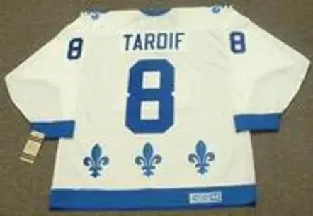 MARC TARDIF Quebec Nordiques 1982 Home CCM Vintage Throwback Hockey Jersey 
