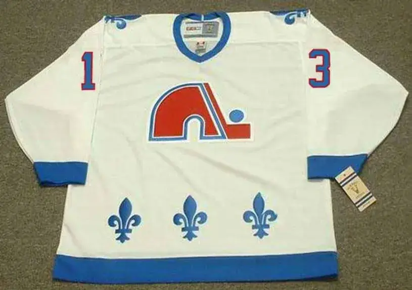 MATS SUNDIN Quebec Nordiques 1991 Home CCM Throwback NHL Hockey Jersey