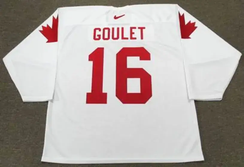 MICHEL GOULET 1987 Team Canada Nike Throwback Hockey Jersey 