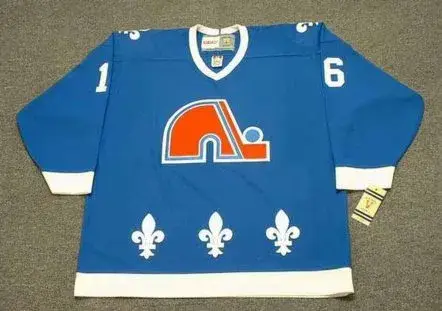 MICHEL GOULET Quebec Nordiques 1988 Away CCM Vintage Throwback Hockey Jersey