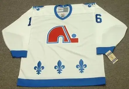 MICHEL GOULET Quebec Nordiques 1988 Home CCM Vintage Throwback Hockey Jersey