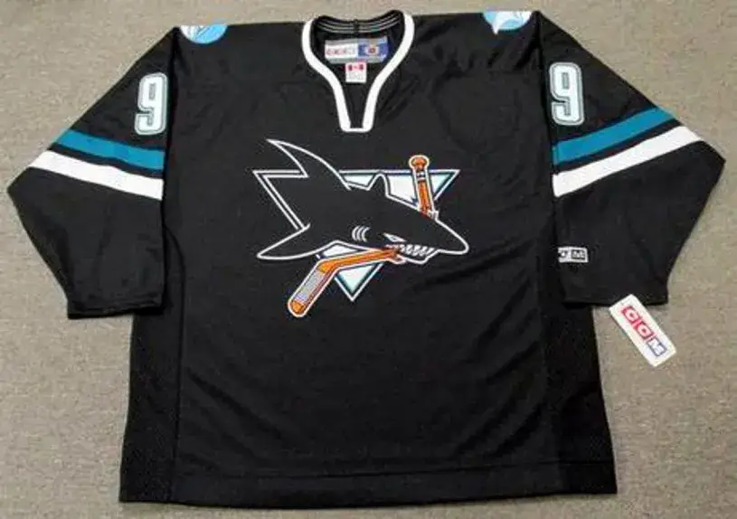 ADAM GRAVES San Jose Sharks 2002 Alternate CCM Throwback NHL Jersey