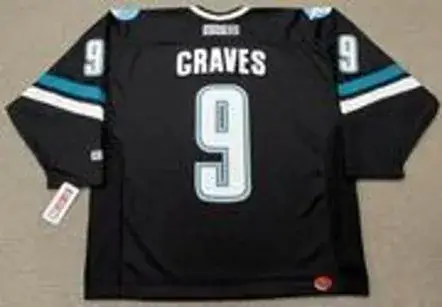 ADAM GRAVES San Jose Sharks 2002 Alternate CCM Throwback NHL Jersey 