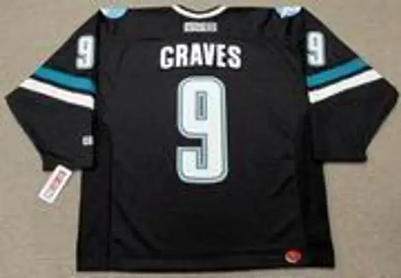 ADAM GRAVES San Jose Sharks 2002 Alternate CCM Throwback NHL Jersey 