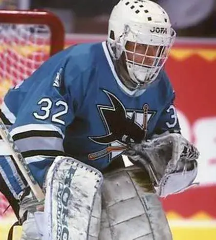 ARTURS IRBE San Jose Sharks 1993 CCM Vintage Throwback NHL Hockey Jersey 