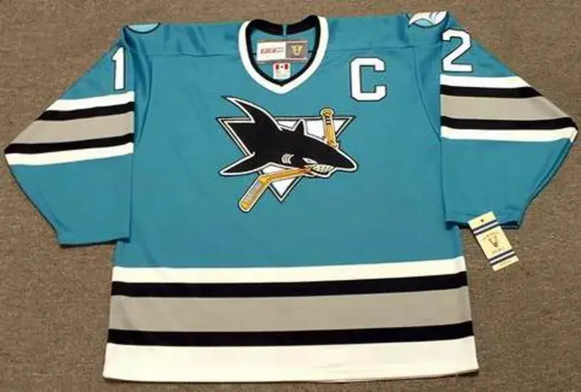 BOB ERREY San Jose Sharks 1993 CCM Vintage Throwback NHL Hockey Jersey