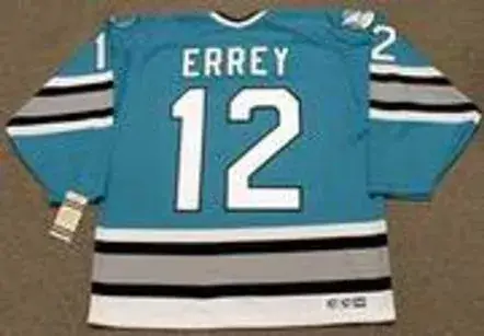 BOB ERREY San Jose Sharks 1993 CCM Vintage Throwback NHL Hockey Jersey 